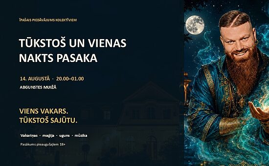Maziem kolektīviem - īpašs piedāvājums Tūkstoš un vienas nakts pasakā, 14.augusts plkst. 20.00 - 01.00
